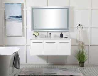 48 inch  Single Bathroom Floating Vanity in White