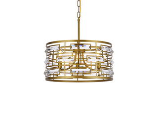 Kennedy 16.5 inch pendant in brass