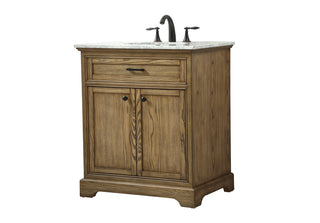 30 inch Single bathroom vanity in driftwood