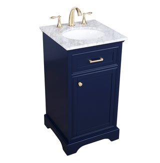 19 inch Single bathroom vanity in Blue