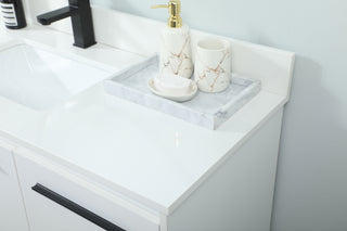 48 inch Single bathroom vanity in white with backsplash