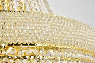 Primo 14 light Gold Chandelier Clear Royal Cut Crystal