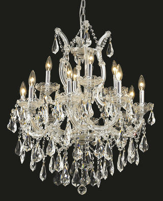 Maria Theresa 13 light Chrome Chandelier Clear Royal Cut Crystal