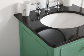 24 inch Single bathroom vanity in vintage mint