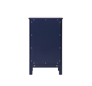 18 Inch Wide Bathroom Storage Freedstanding Cabinet In Blue