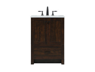 24 inch Single bathroom vanity in expresso