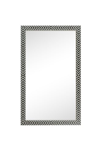 Rectangular mirror 60x36 inch in chevron