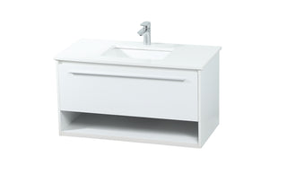 36 inch Single bathroom vanity in white