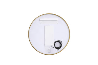 Pier 24 inch LED mirror with adjustable color temperature 3000K/4200K/6400K in brass