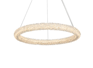 Bowen 26 inch Adjustable LED Chandelier in Satin Gold