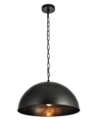 Merce Collection Pendant D20 H12.75 Lt:1 Vintage Black Finish