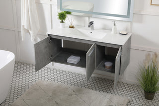 48 inch  Single Bathroom Floating Vanity in Concrete Grey