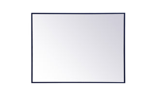 Metal frame rectangle mirror 30 inch x 40 inch in Blue