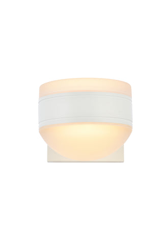 Raine Integrated LED wall sconce in white