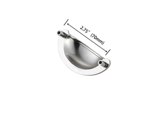 Claude 2-3/4" Center to Center Brushed Nickel Cup Bar Pull Multipack (set of 10)