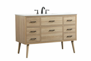 48 inch Single bathroom vanity in mango wood