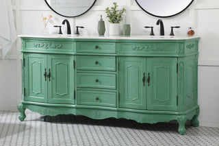 72 inch double bathroom vanity in vintage mint