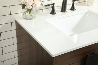 32 inch Single bathroom vanity in walnut