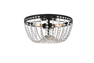 Kylie 12 inch flush mount in black