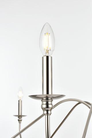 Rohan 54 inch chandelier in Polished Nickel