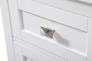 18 Inch Wide Bathroom Storage Freedstanding Cabinet In White