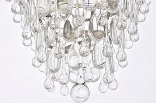 Nordic 7 light antique silver Chandelier Clear Royal Cut Crystal