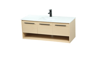 48 inch Single bathroom vanity in maple