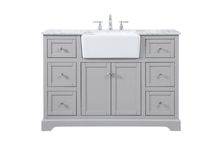 48 inch Single bathroom vanity in grey