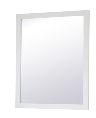 Aqua rectangle vanity mirror 30 inch in White