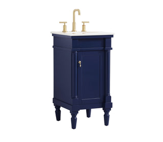 18.5 inch Single bathroom vanity in blue