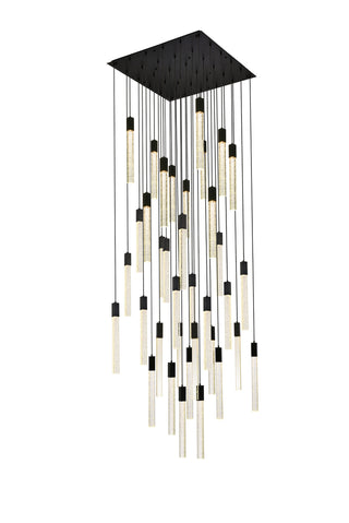 Weston 36 lights pendant in black