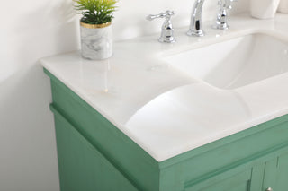 36 inch Single bathroom vanity in vintage mint