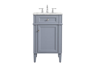 21 inch Single bathroom vanity in grey