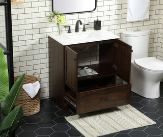 30 inch Single bathroom vanity in expresso