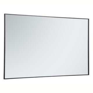 Metal frame rectangle mirror 36 inch in Black