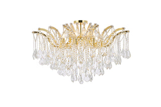 Maria Theresa 8 light Gold Flush Mount Clear Royal Cut Crystal