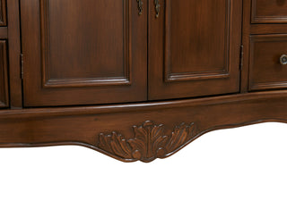 48 In. Single Bathroom Vanity Set In Teak Color