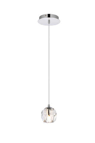 Eren 1 light Chrome pendant