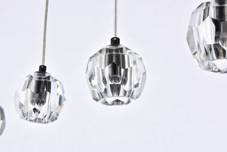 Eren 5 lights Black pendant