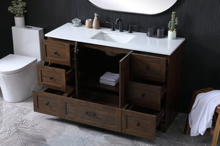 54 Inch SIngle Bathroom Vanity In Expresso