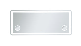 Lux 30in x 72in Hardwired LED mirror with magnifier and color changing temperature 3000K/4200K/6000K