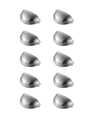 Atticus 3" Center to Center Brushed Nickel Cup Bar Pull Multipack (set of 10)