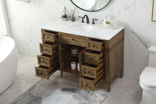 48 inch Single bathroom vanity in driftwood