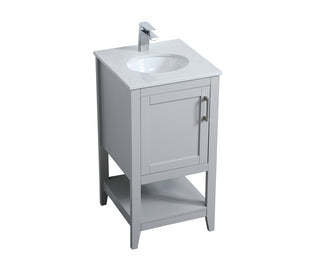 18 inch Single Bathroom Vanity in Grey