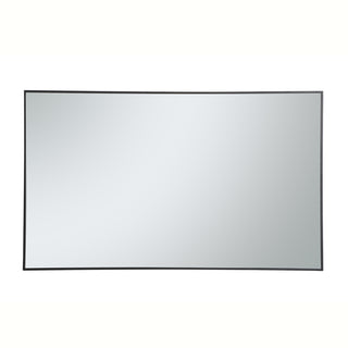 Metal frame rectangle mirror 36 inch in Black