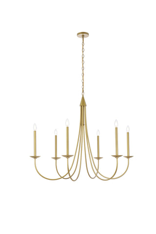 Cohen 42 inch pendant in brass