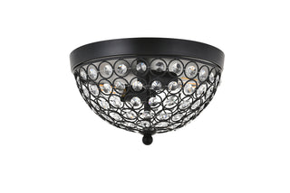 Taye 2 light Matte Black Flush Mount