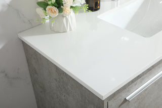 40 inch Single bathroom vanity in concrete grey