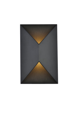 Raine Integrated LED wall sconce  in black