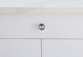 Kadea 1.2" Diameter Brushed Nickel Mushroom Knob Multipack (Set of 10)